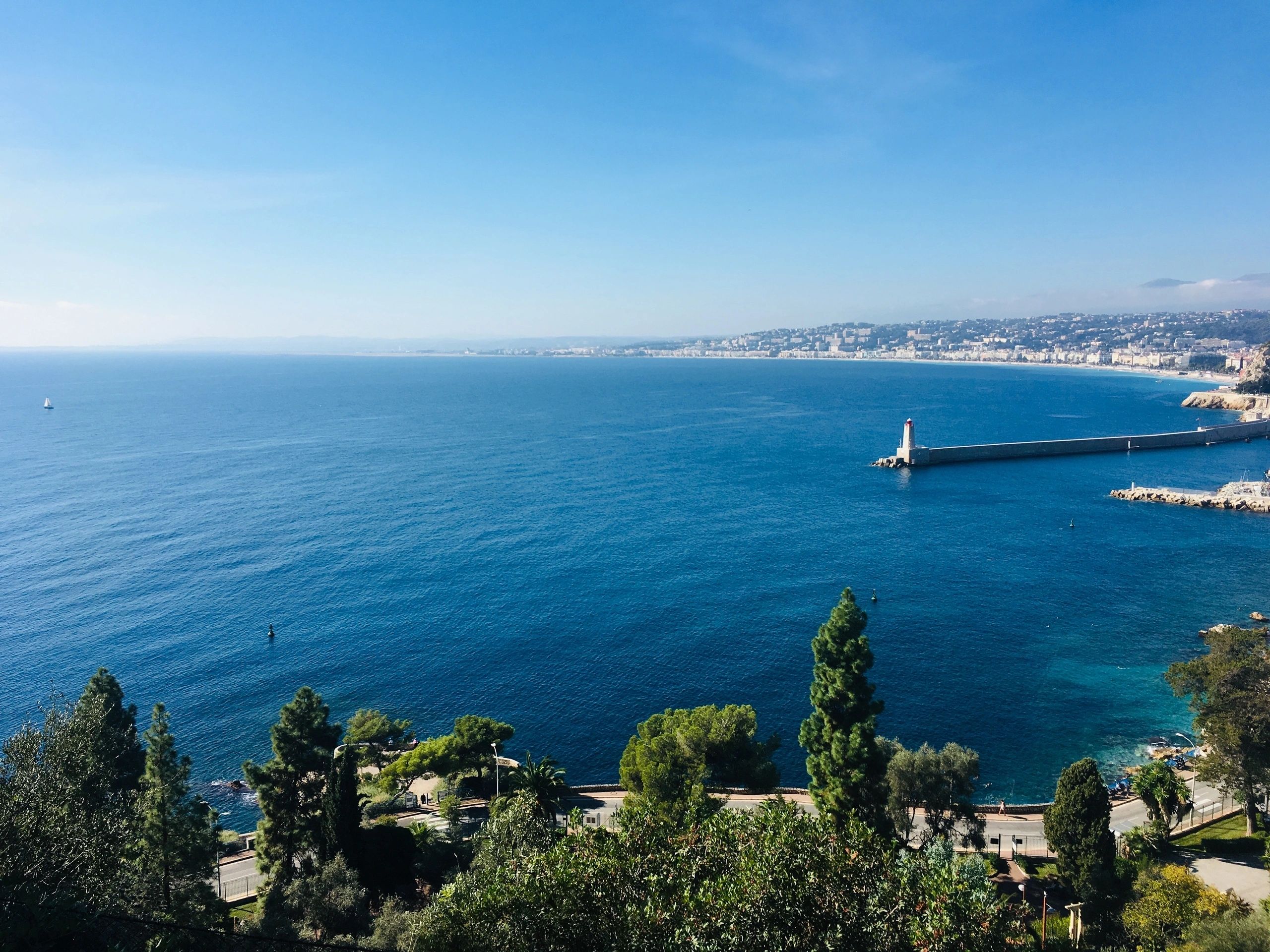 French Riviera coastline